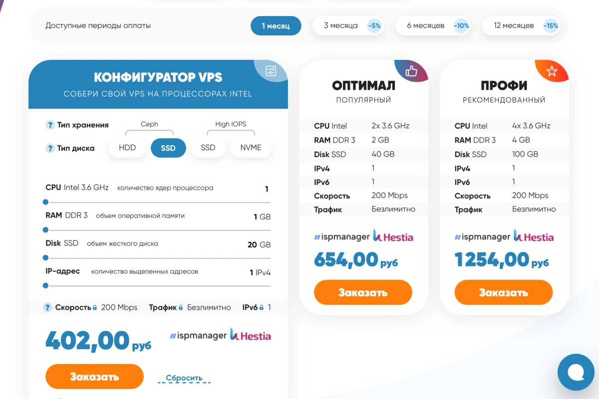Подборка недорогих VPS-серверов в 2025 году
