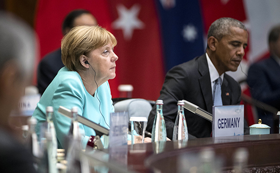 Канцлер Германии Ангела Меркель и президент США Барак Обама


