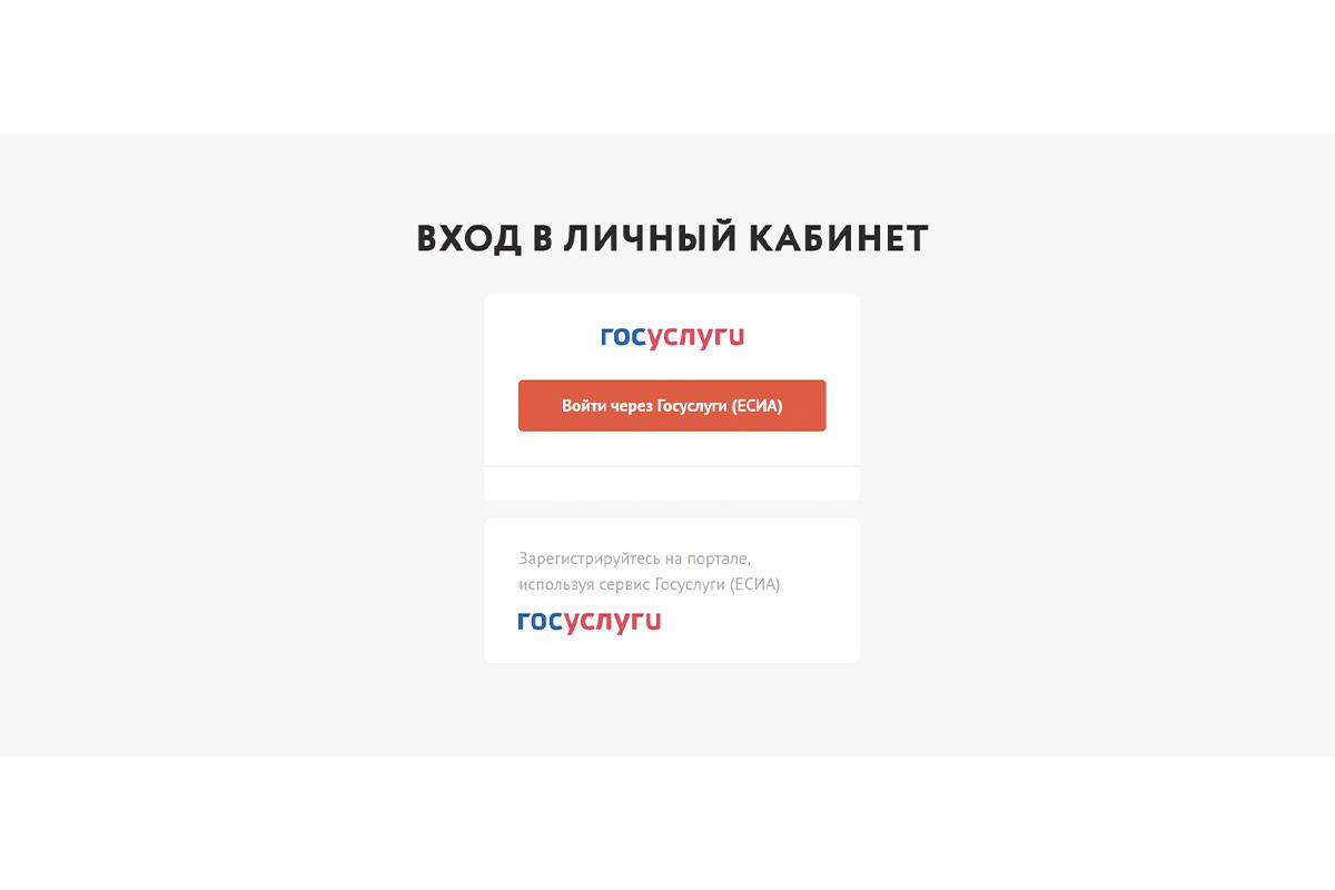 Окно авторизации ЕСИА