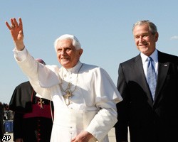 Папа римский Бенедикт XVI прибыл с визитом в США