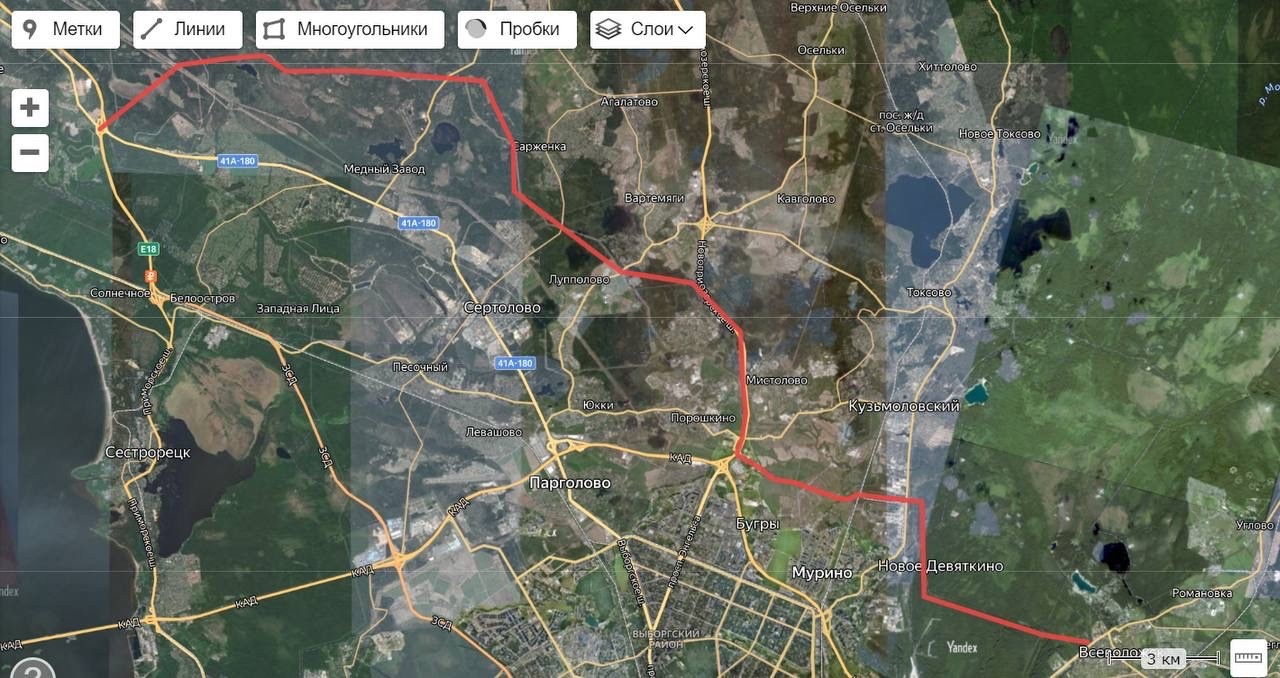 Альтернативная трасса маршрута КАД-2