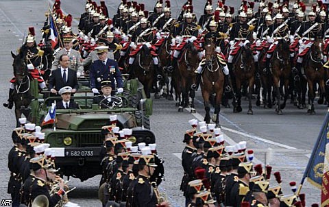 Военный парад во Франции