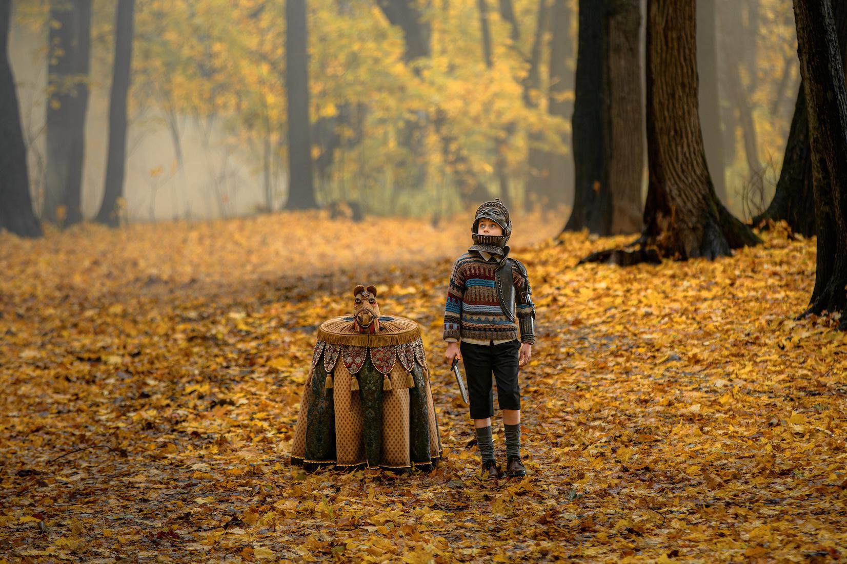 Елисей Чучилин на съемках сказки «Щекотун»