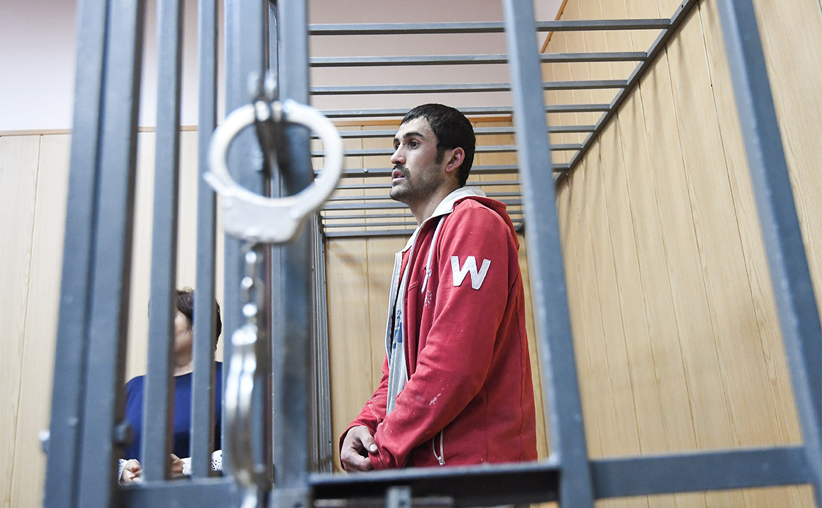Муродбек Кодиров на заседании в Мещанском суде Москвы