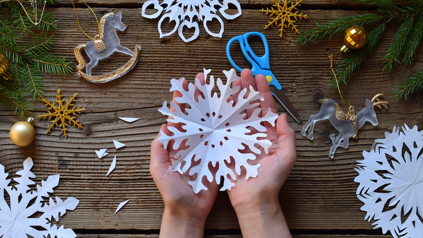 Снежинка объемная из бумаги своими руками: пошагово, фото, видео