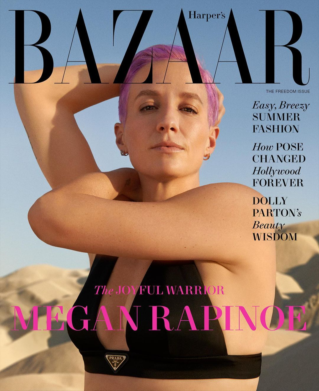 Меган Рапино на обложке американского Harper&#39;s Bazaar, июнь 2021