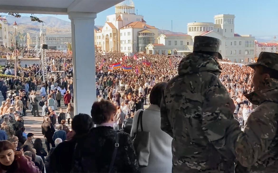 В Степанакерте прошел митинг за независимость Нагорного Карабаха