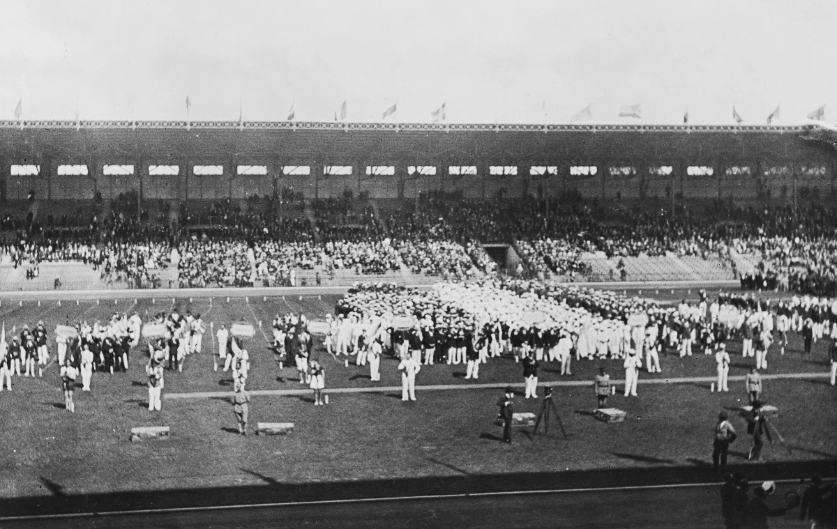 Церемония открытия Олимпийских игр в Париже в 1924 году