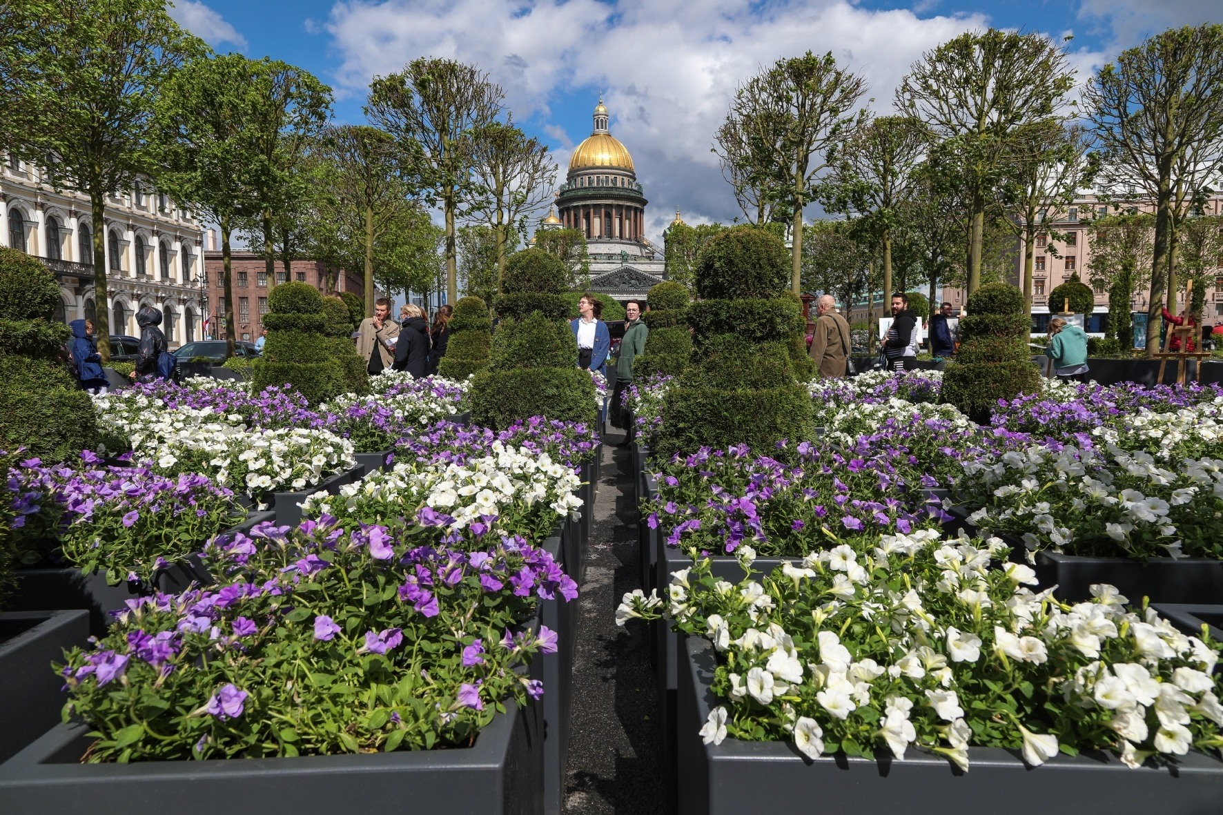 Открытие сада-трансформера на Синем мосту в 2023 году