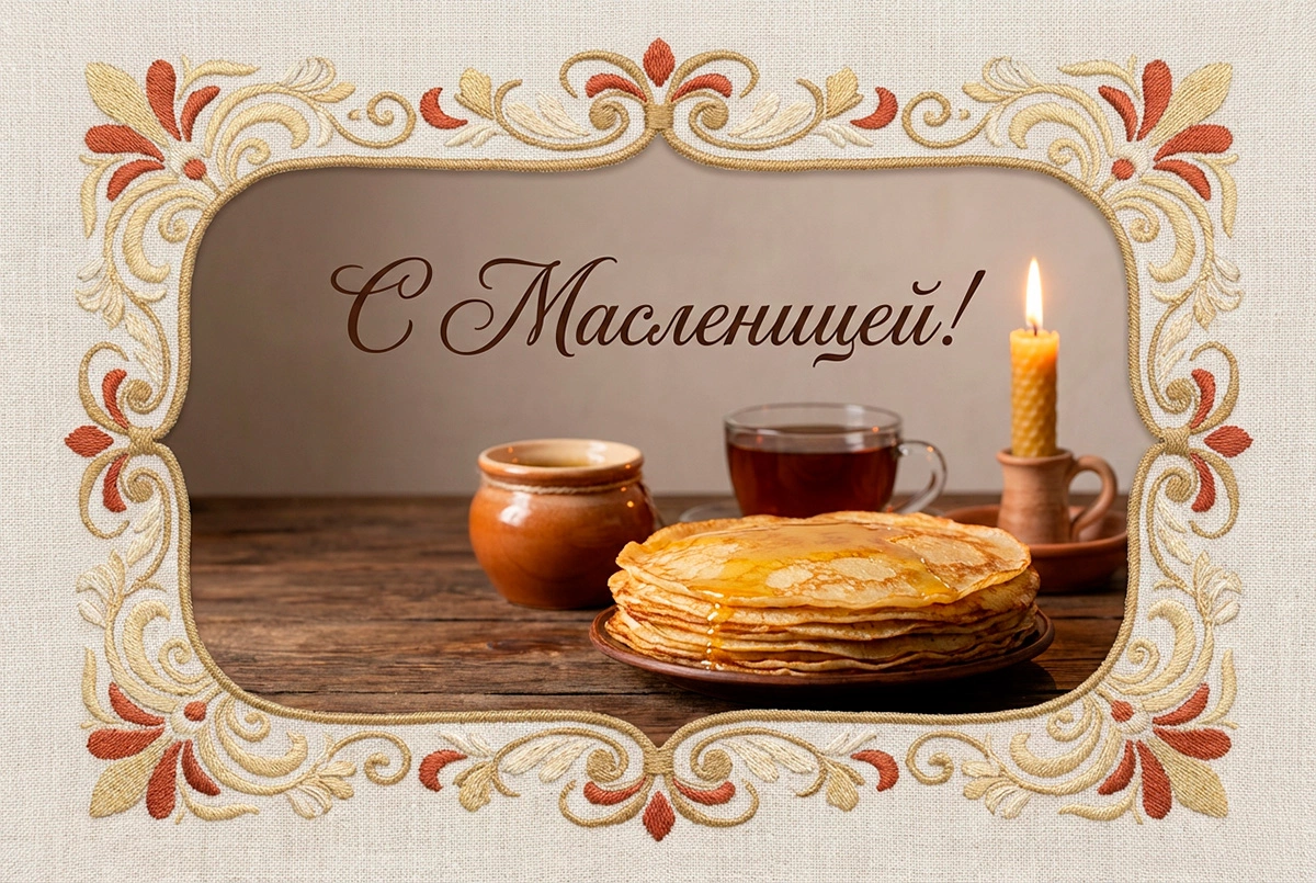 Открытки с Масленицей на 2026 год. 15 вариантов красивых поздравлений