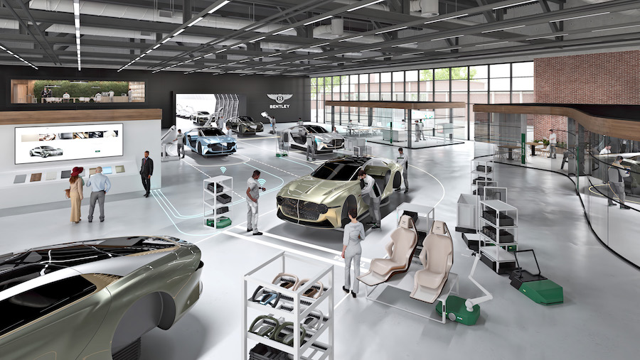 Завод будущего в Крю, который будет производить только экологичные автомобили Bentley
