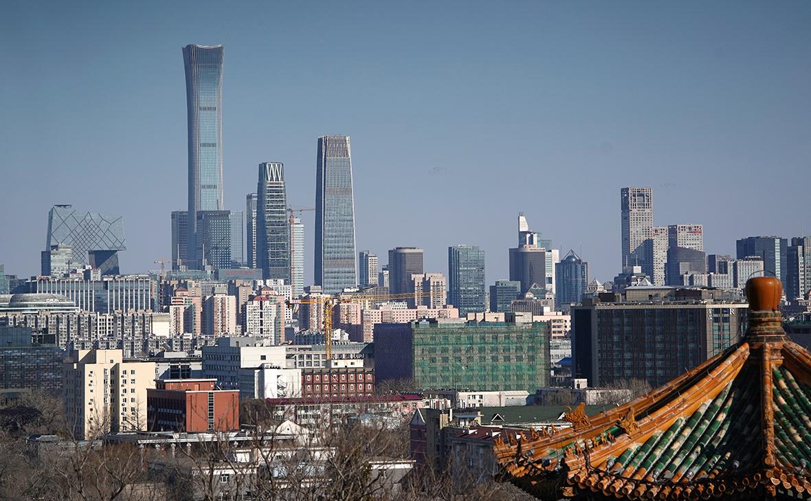 Вид на центральный деловой район Пекина