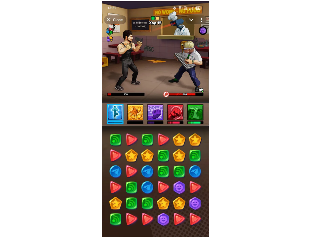 Смешение &laquo;три в ряд&raquo; и файтинга ощущается необычно