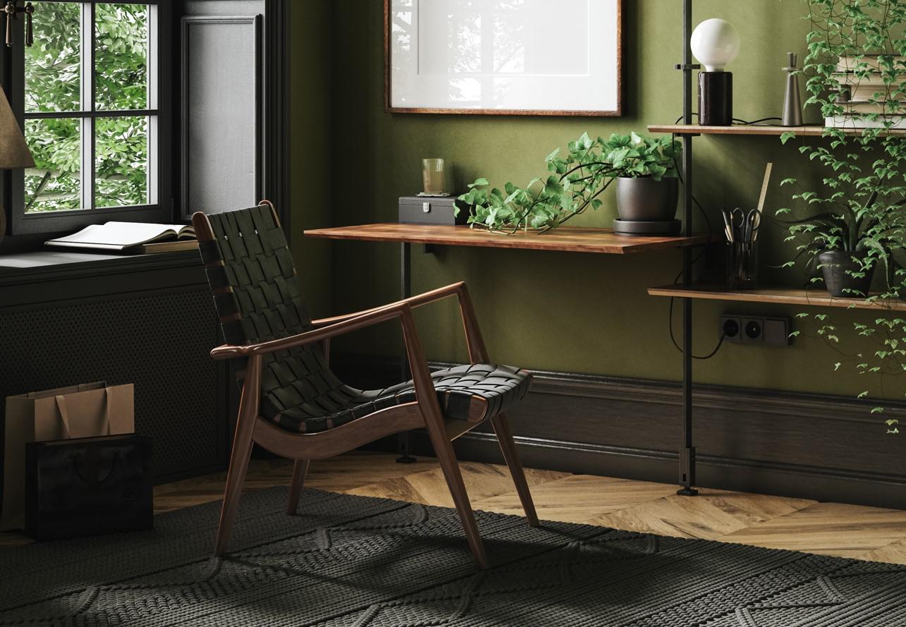 С каким цветом сочетается зеленый в интерьере