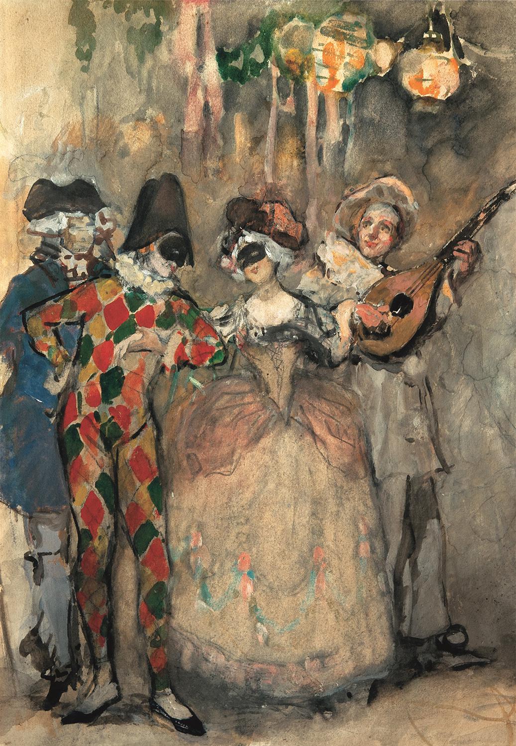 Николай Сапунов,&nbsp;&laquo;Маскарад&raquo;,&nbsp;1906. Cобрание KGallery, Санкт-Петербург