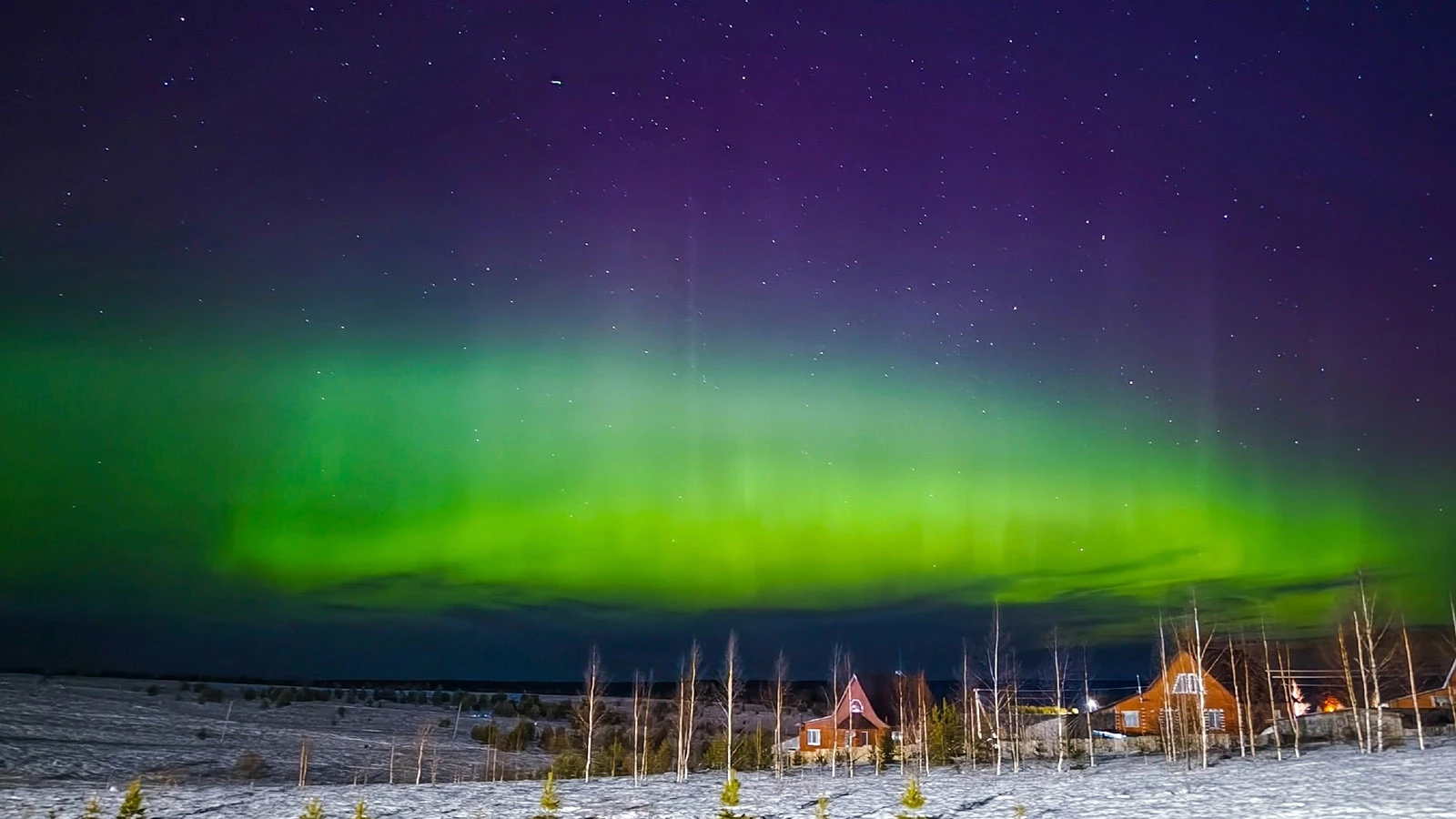 Полярное сияние, Удмуртия. 23 марта 2026 года