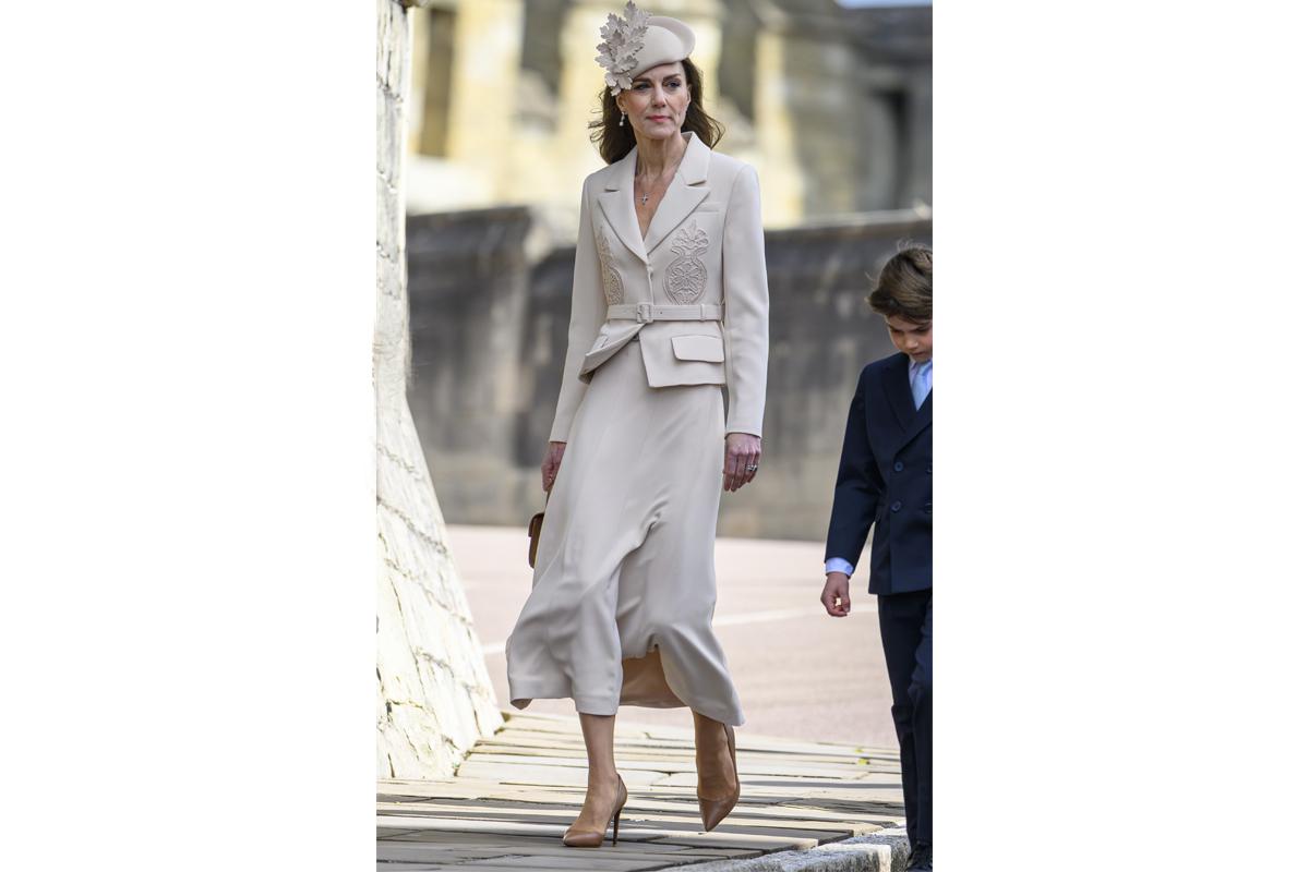 Кэтрин, принцесса Уэльская на пасхальной утренней службе 2026 года в часовне Святого Георгия, 05 апреля 2026 года