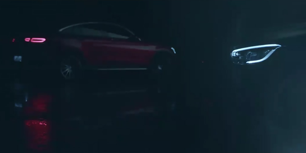Обновленный Mercedes GLC Coupe показали на видео