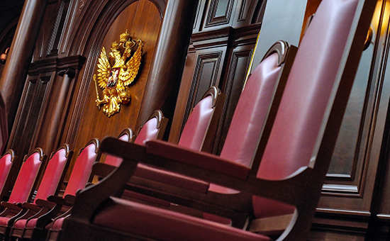 Зал заседаний Конституционного суда России


