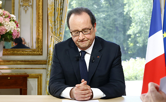 Президент Франции Франсуа Олланд


