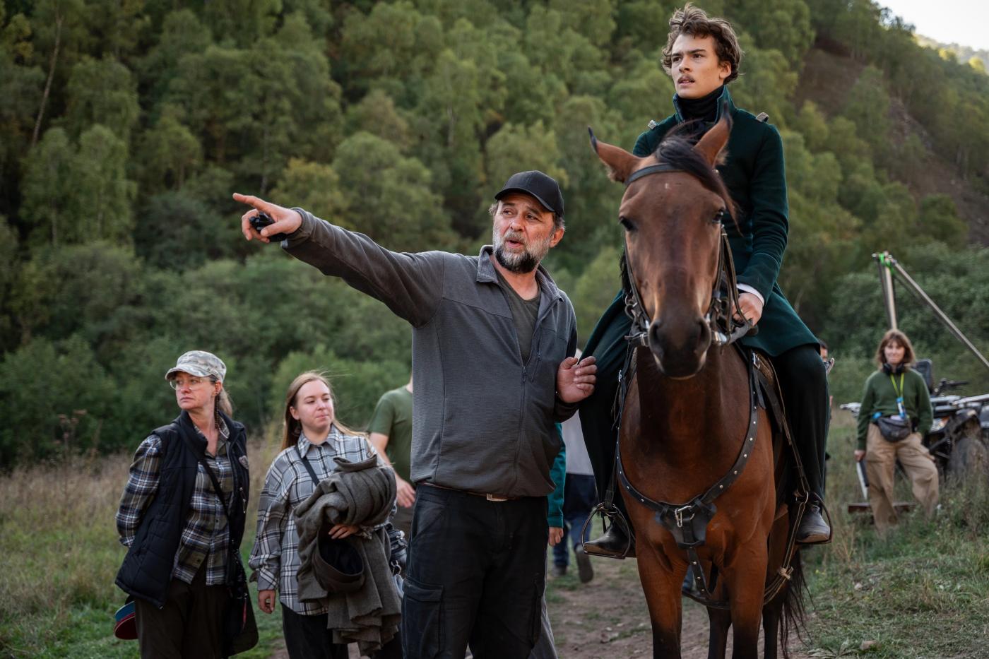 Кадр со&nbsp;съемок&nbsp;фильма &laquo;Лермонтов&raquo;