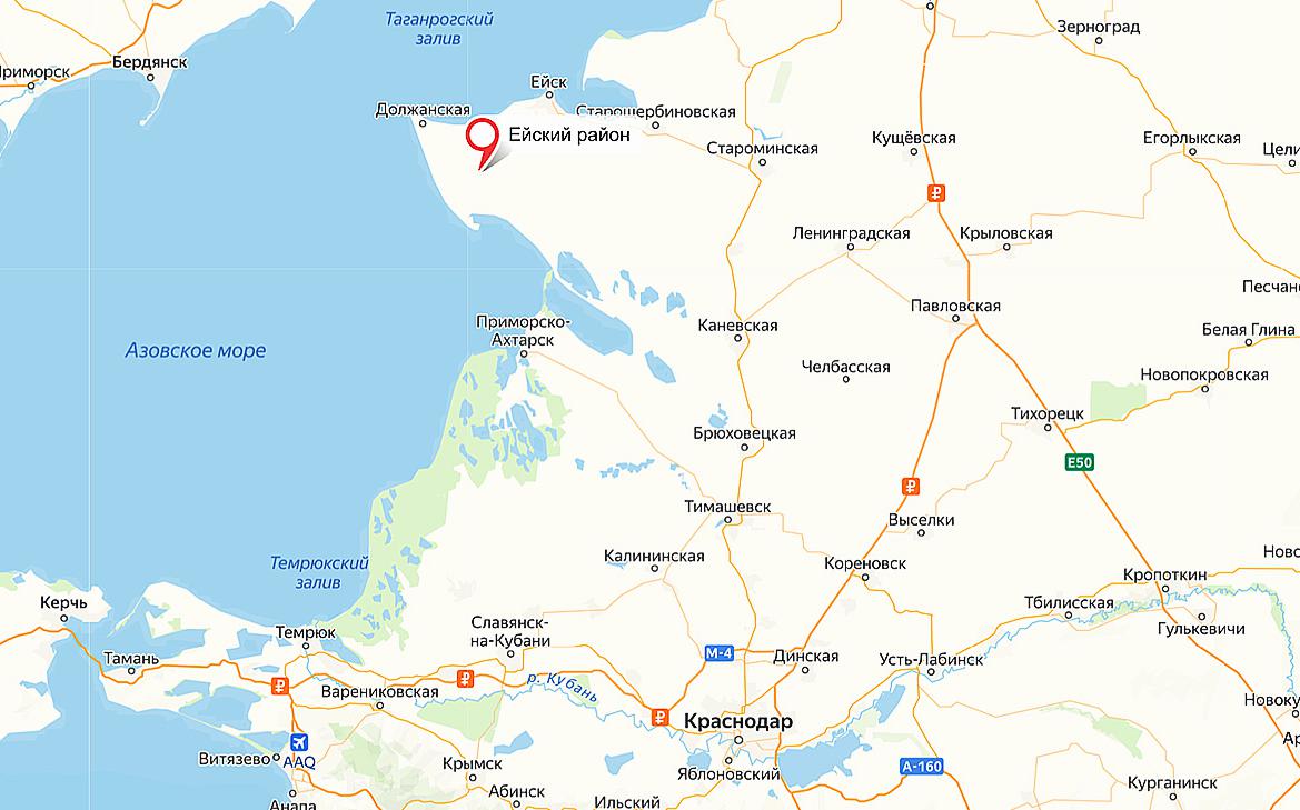 Ейский район Кубани остался без света из-за аварии