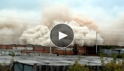 ВИДЕО: В Калуге взрывами расчищают место под новый ЖК