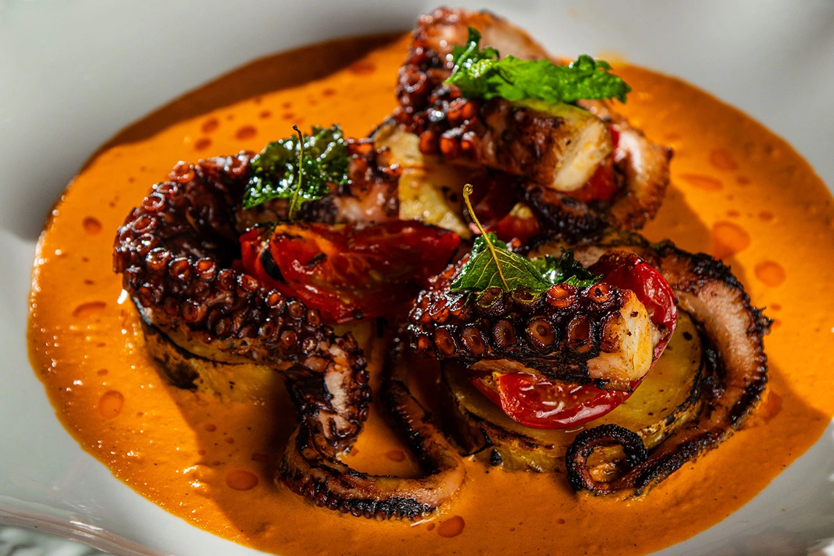 Осьминог на гриле