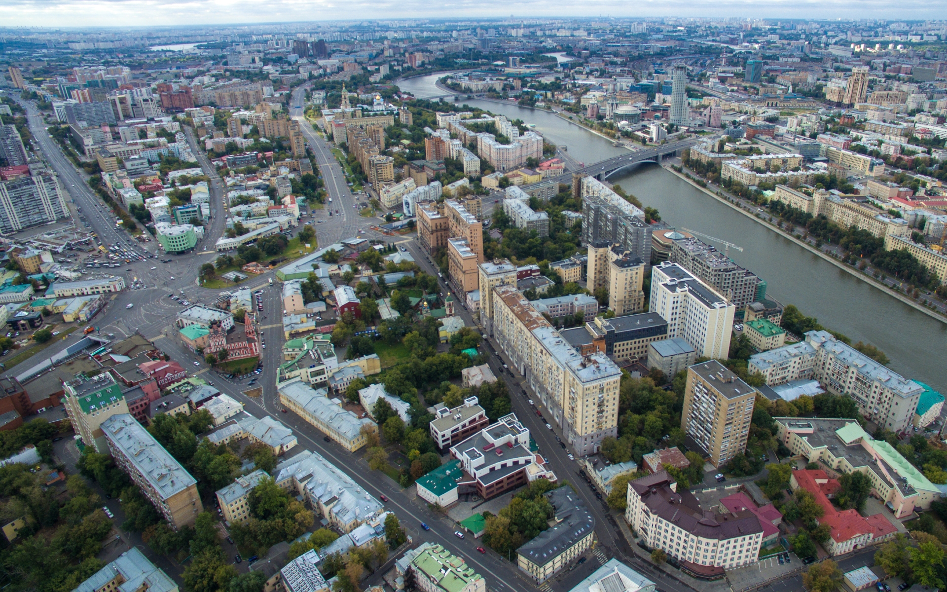 Вид на Таганский район Москвы