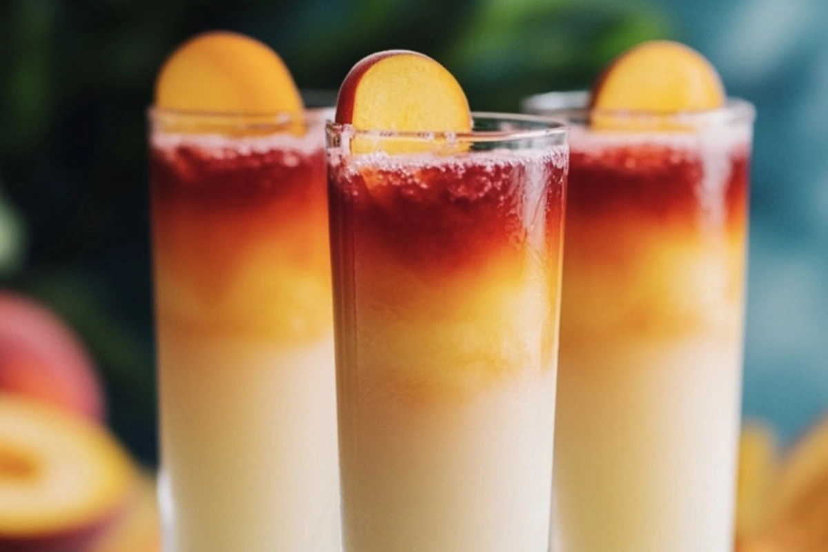 Кокосово-персиковый шот на роме