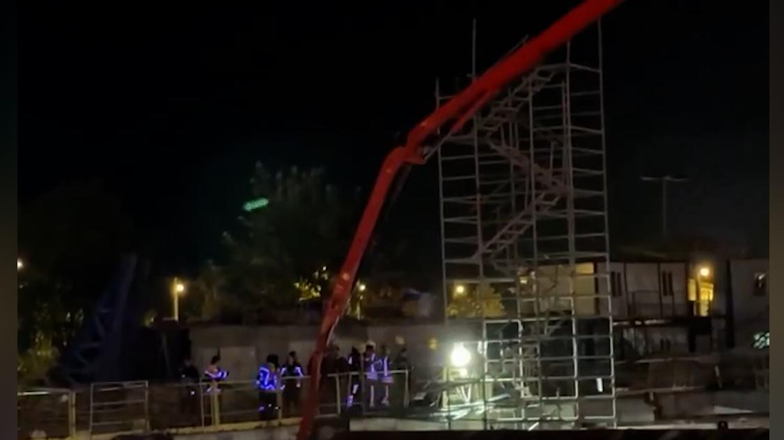 В Стамбуле на строящейся станции метро произошел обвал пород