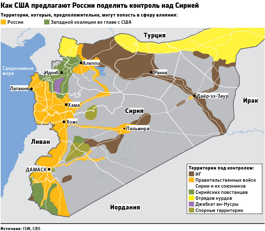 Сирия на двоих: что стоит за предложением Керри о разделе на зоны влияния