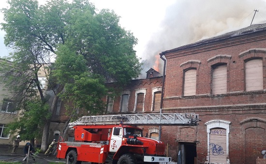 Пожар в особняке Степановых-Зориных в Уфе 8 июня 2017 года