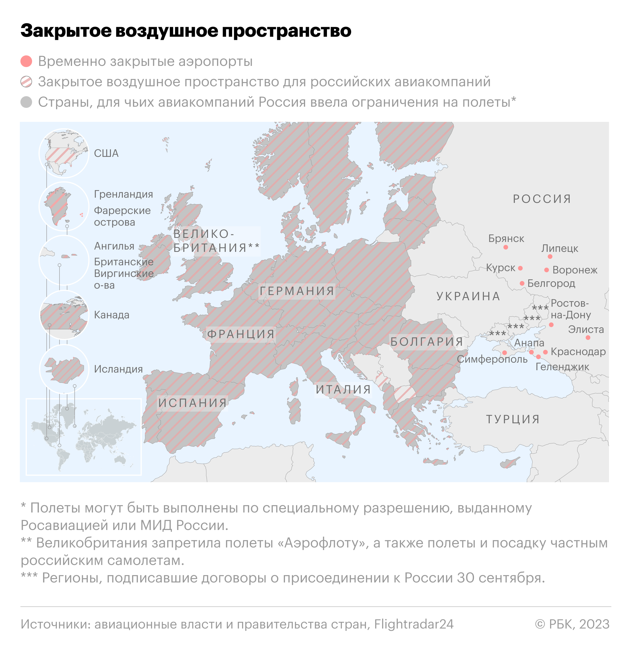 Россия возобновит авиасообщение с 52 «дружественными странами»