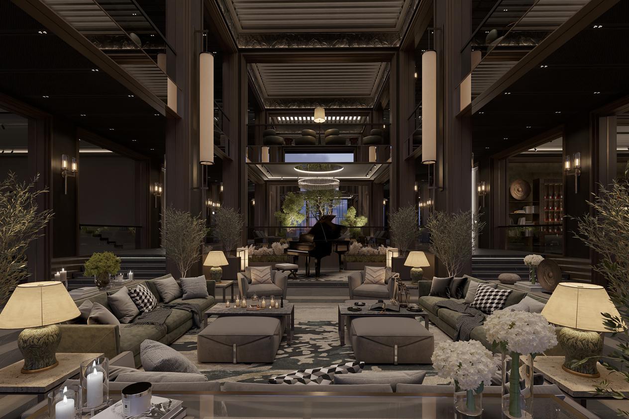 Лобби отеля Encore Resort 