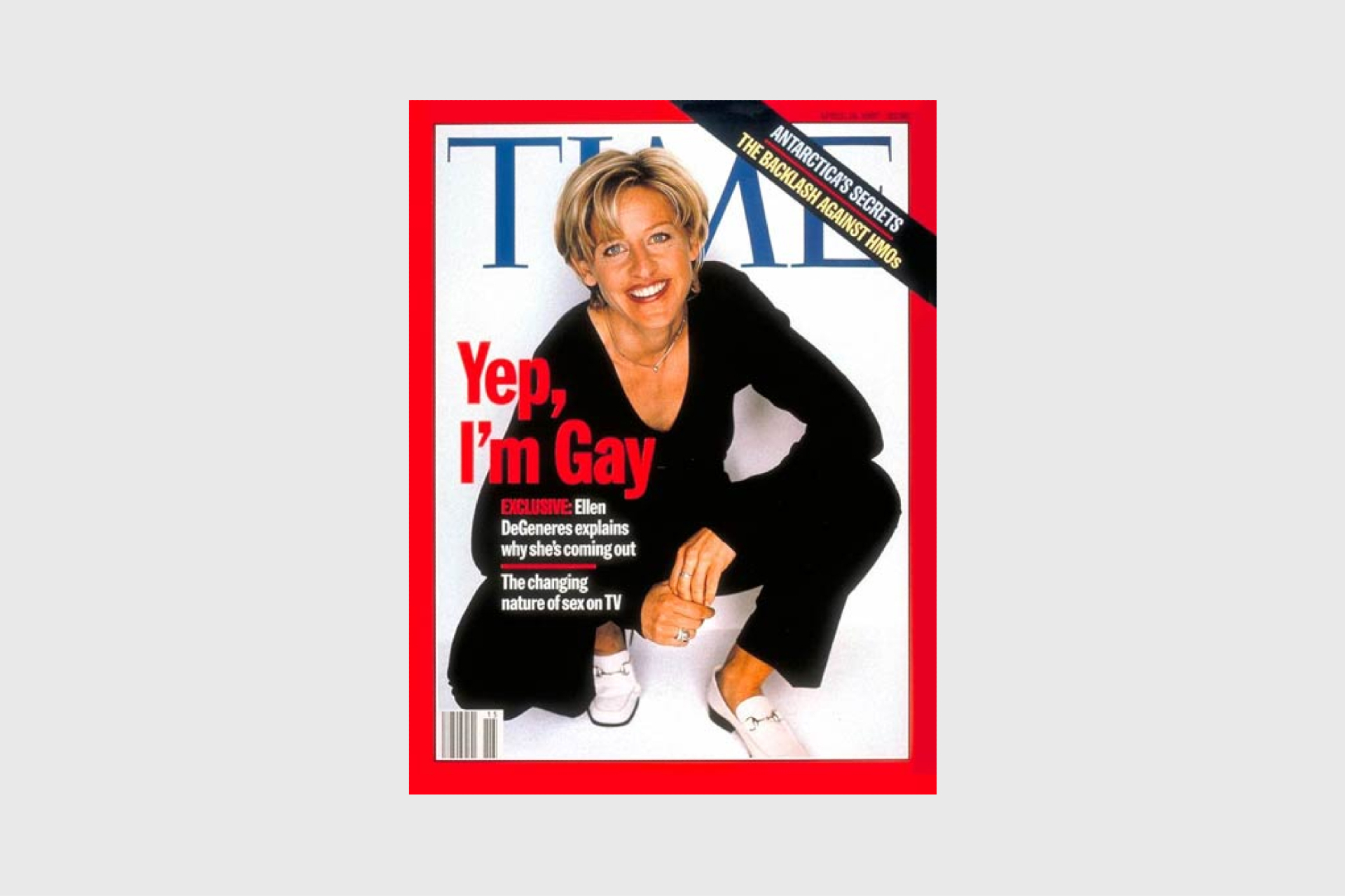 Историческая обложка журнала Time с каминг-аутом Дедженерис