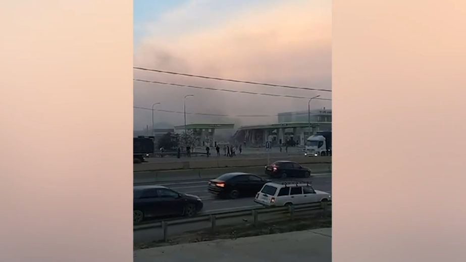 Взрыв на заправке в Дагестане. Видео