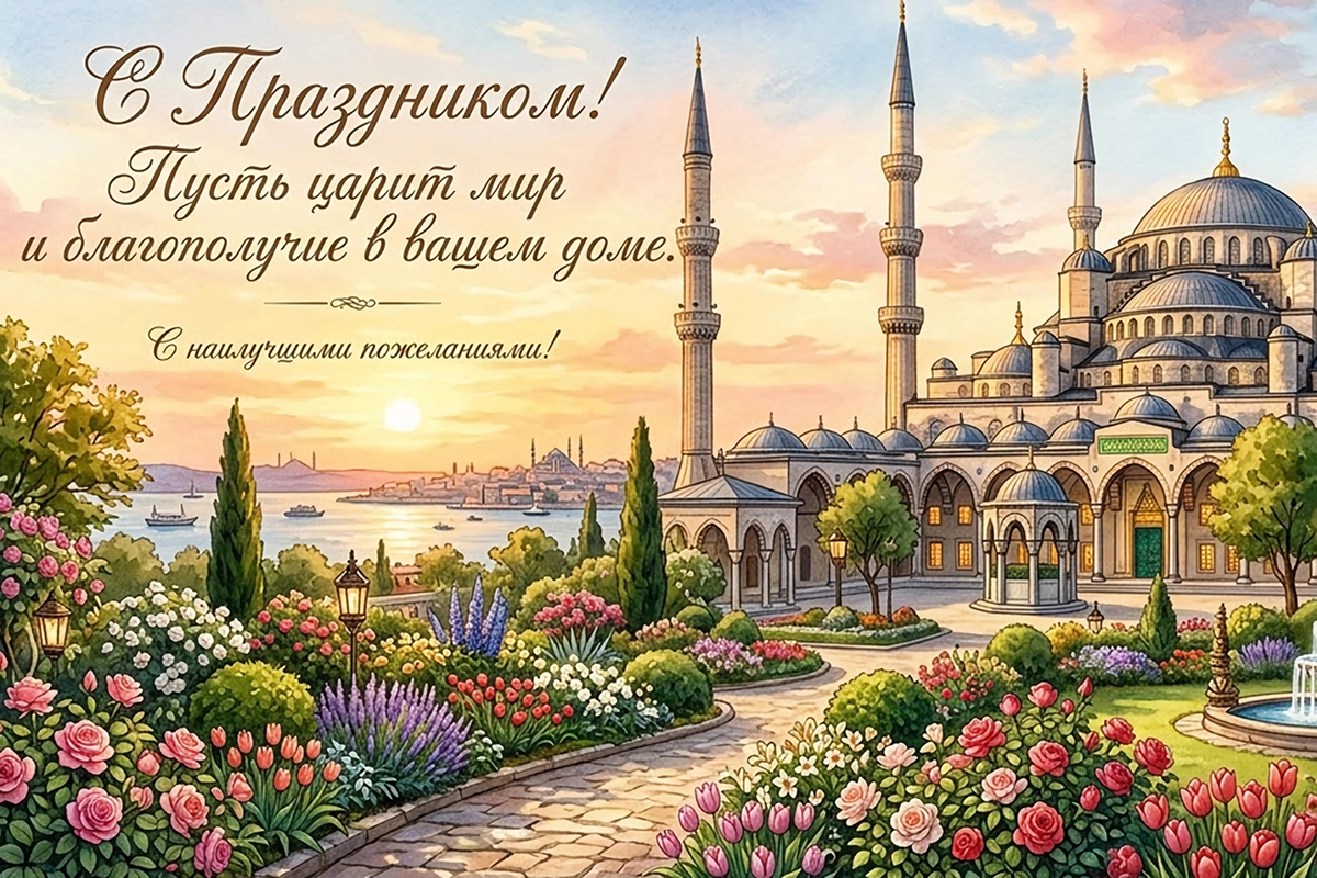 Открытки с Ураза-байрам: 15 вариантов для трогательного поздравления