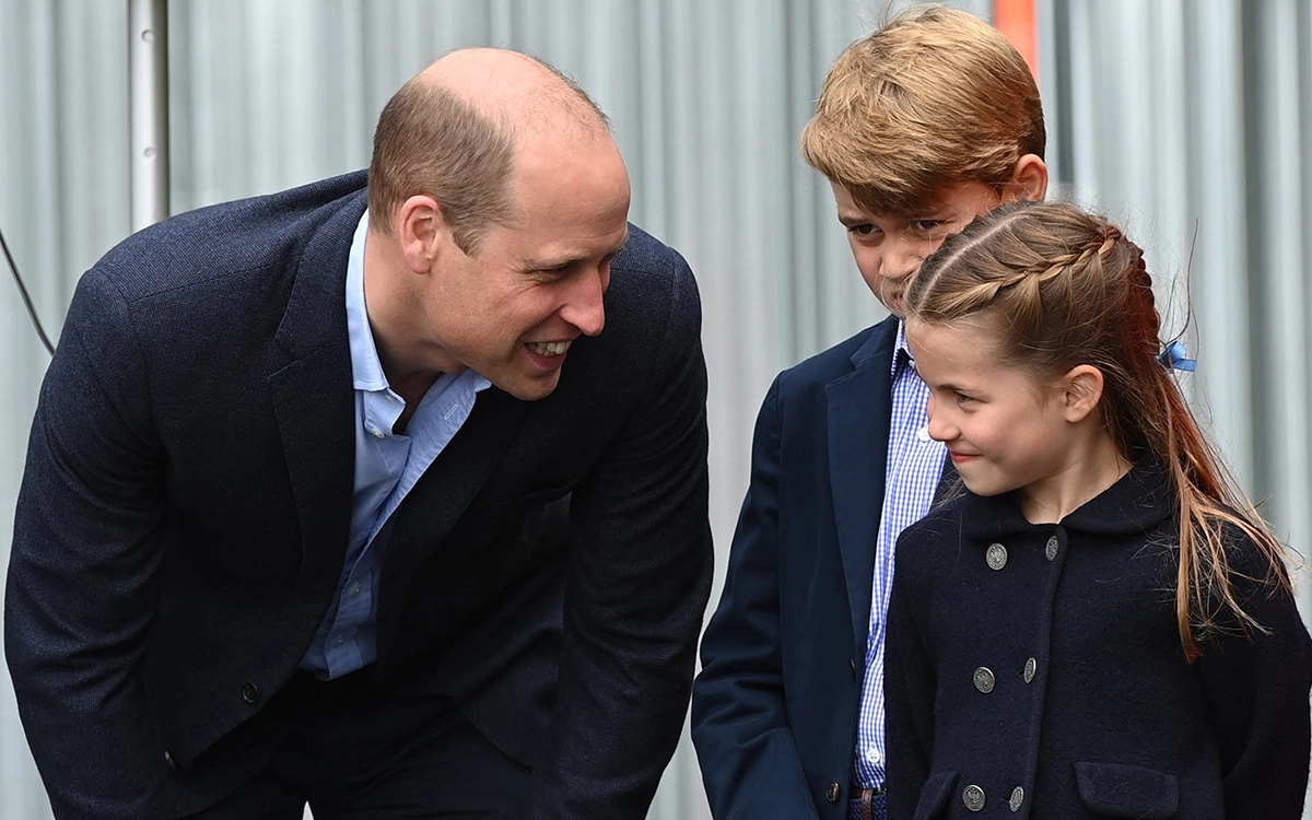 <p>Принц Уильям с сыном,&nbsp;принцем&nbsp;Джорджем, и дочерью, принцессой Шарлоттой</p>