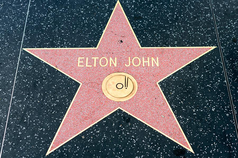 Звезда Элтона Джона&nbsp;на &laquo;Аллее славы&raquo; в Голливуде