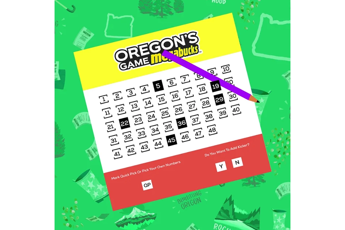 <p>Лотерейный билет Oregon&#39;s Game Megabucks</p>