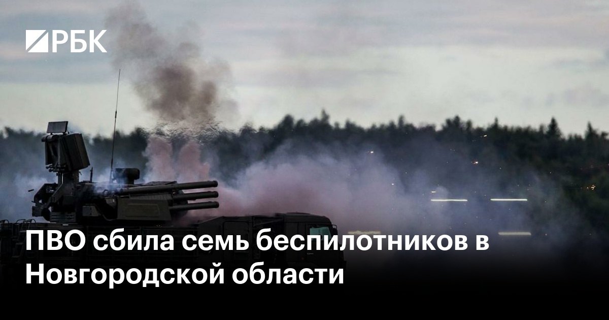 ПВО сбила семь беспилотников в Новгородской области