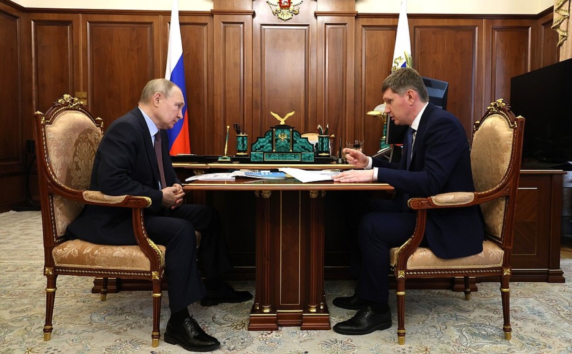 Владимир Путин и&nbsp;Максим&nbsp;Решетников (Фото:&nbsp;kremlin.ru)