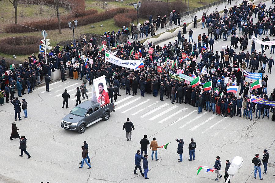 Митинг в поддержку Рамзана Кадырова в Грозном, 2016 год