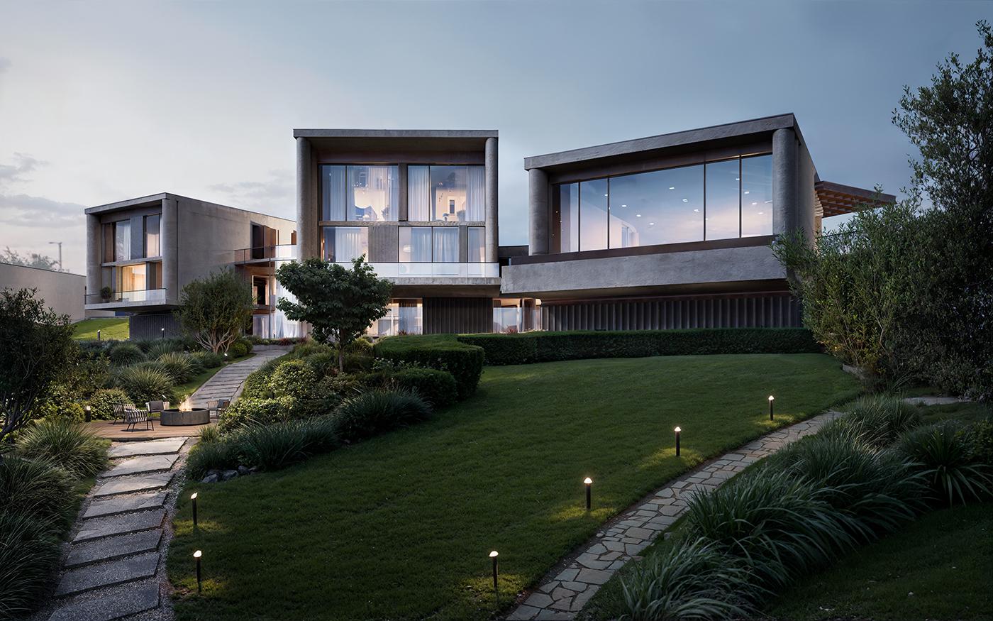 Архитектурная концепция мегавиллы в элитном поселке «Березки River Village» от «Галс-Девелопмент»