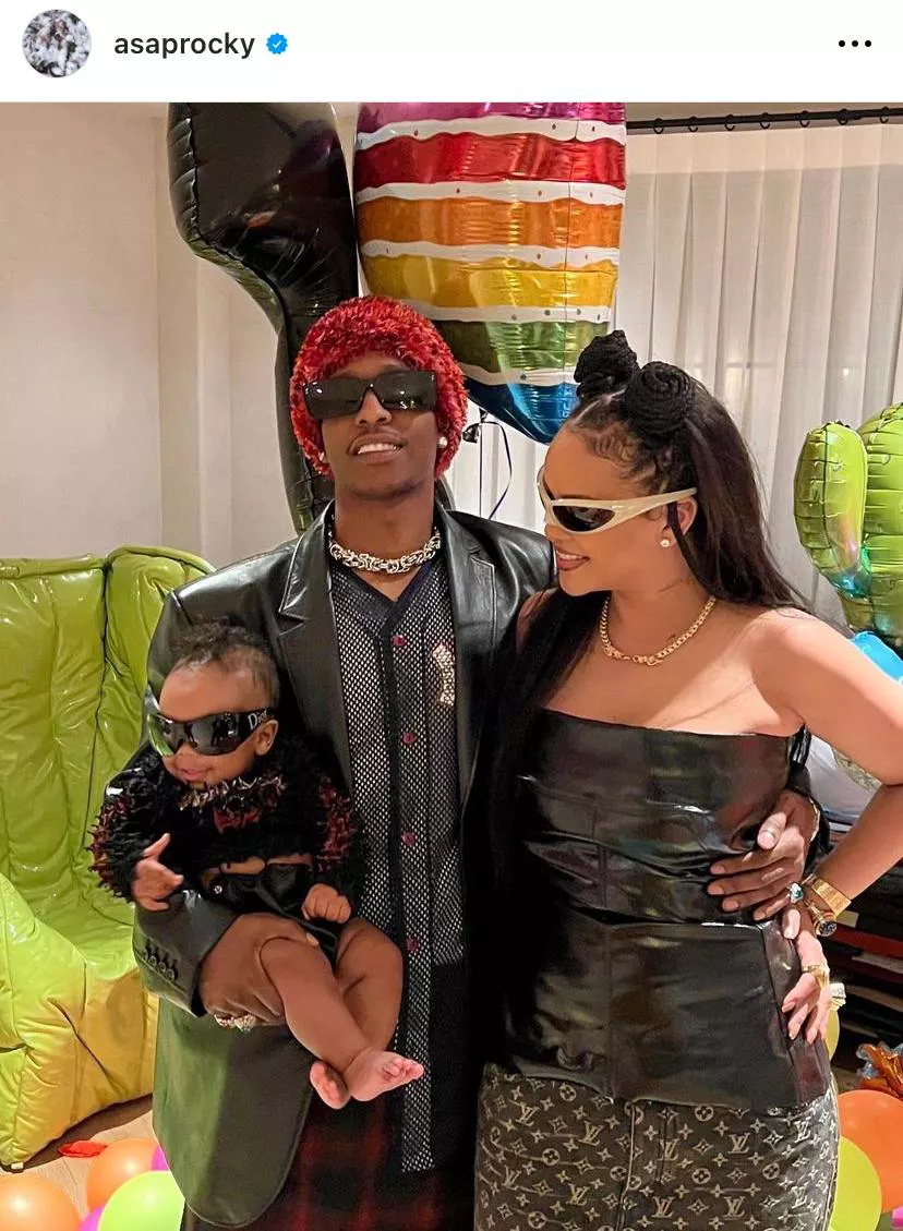 <p>A$AP Rocky и Рианна с сыном RZA</p>