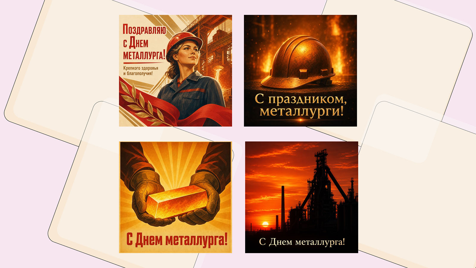 30 красивых открыток с Днем металлурга
