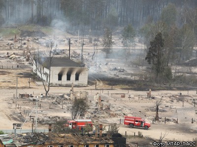 Центральная Россия во власти огня