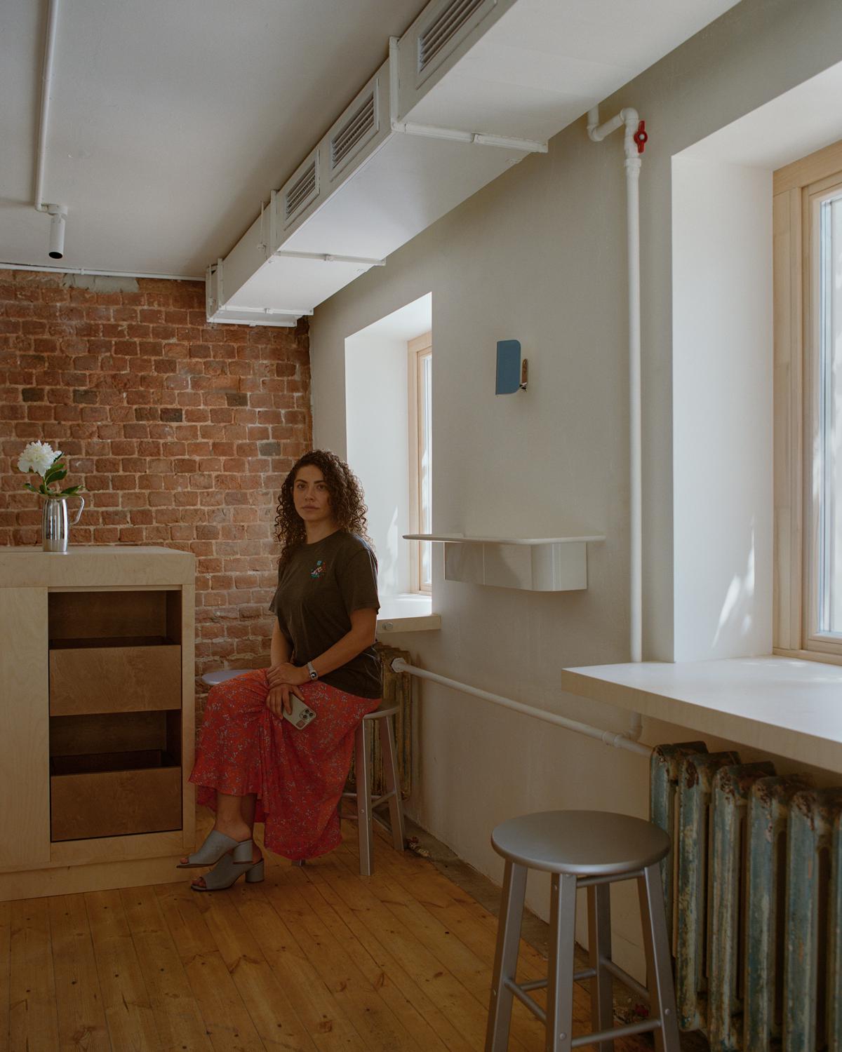 Оксана Федоренко в первом зале проекта