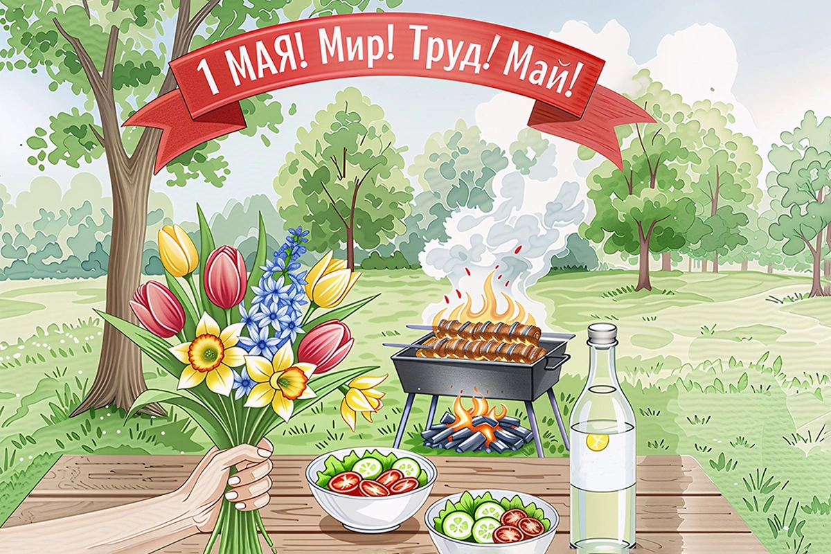 Открытки с 1 Мая: 20 вариантов для поздравления родных и знакомых